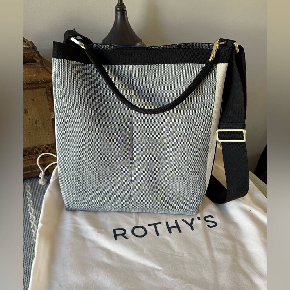 Rothys Grey Mist Bucket Bag